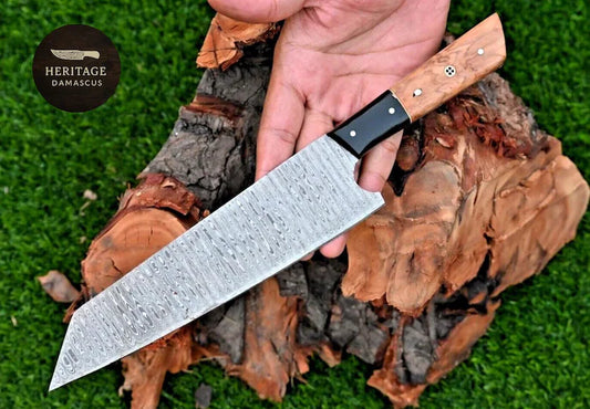 Hand-Forged Damascus Chef Knife 13 inch Kitchen Knife